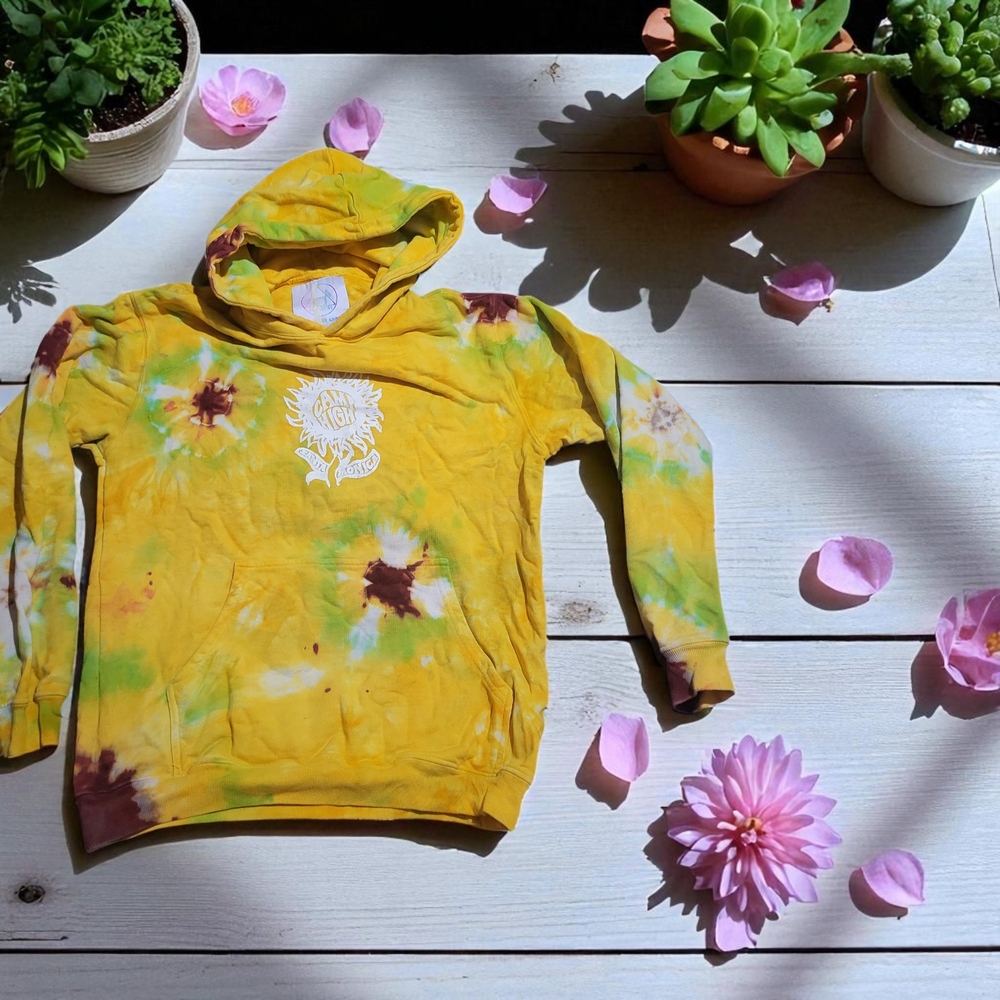 Yellow and Brown Floral Sweatshirt Hoodie